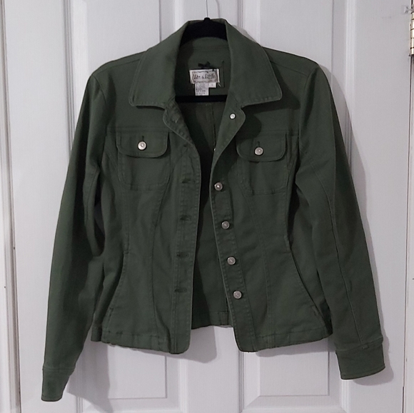 Gently loved green khaki jacket - Picture 1 of 2